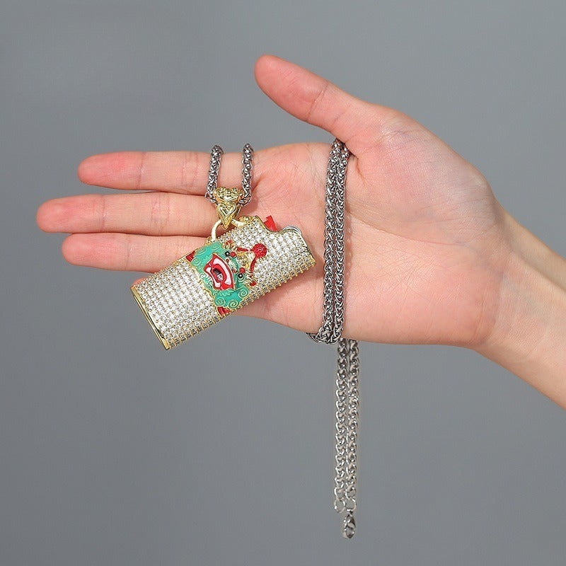 Vintage Lion Pendant Necklace