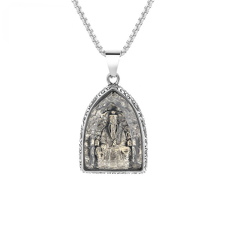 Stainless Steel Necklace – Vintage Zodiac Pendant