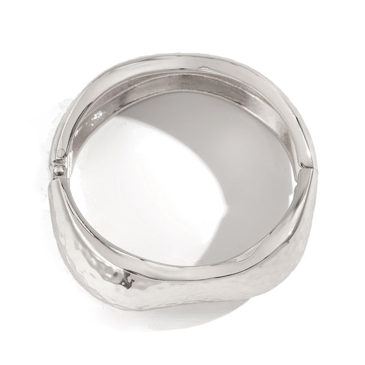 Planderful Geometric Alloy Bracelet Vienna Verve Exaggerated Wide Face Statement for Modern Women
