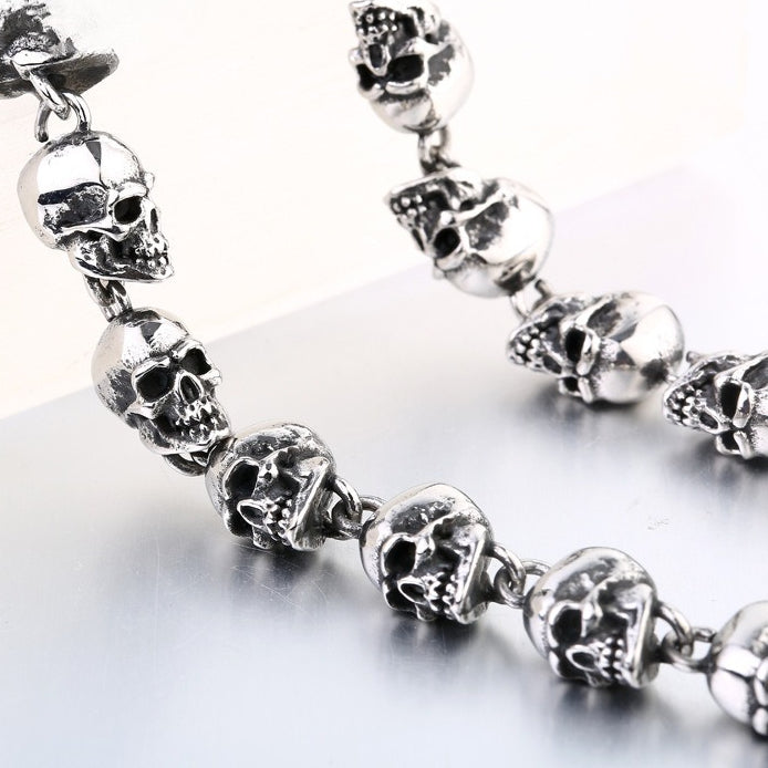 Punk – Men's Skull Necklace – Nightclub .