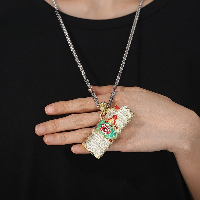 Vintage Lion Pendant Necklace