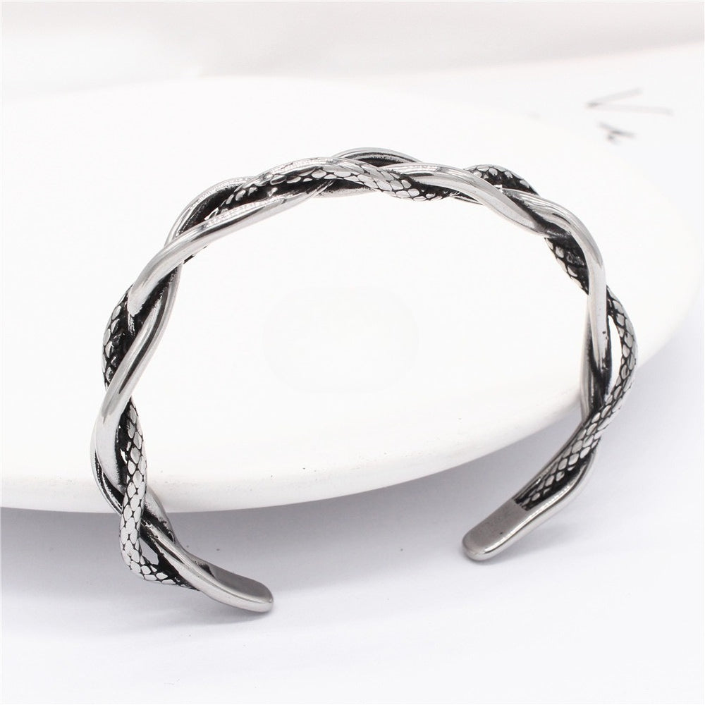 Titanium Steel Bracelet Unisex Durable Retro European American Style For Men And Women Planderful Everyday Genie