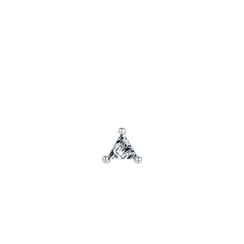 925 Sterling Silver Petite Zircon Earrings