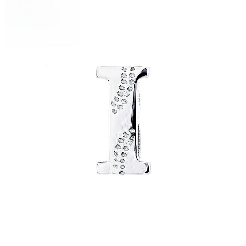 Glossy Letter Stainless Steel Pendant Necklace