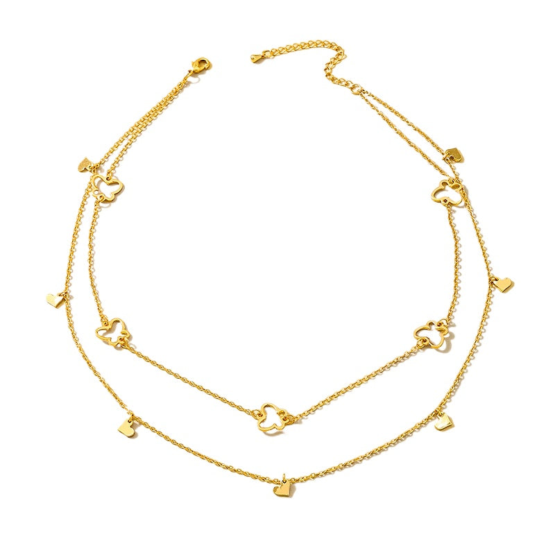 Planderful Vienna Verve Necklace – Fashionable Hollow Butterfly Design