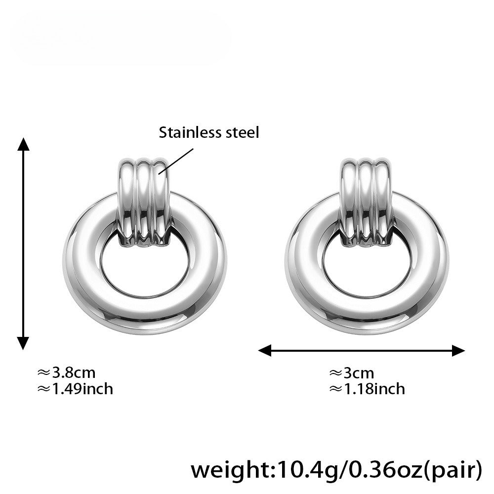 Planderful Eco Friendly Two Color Geometric Earrings Ladies