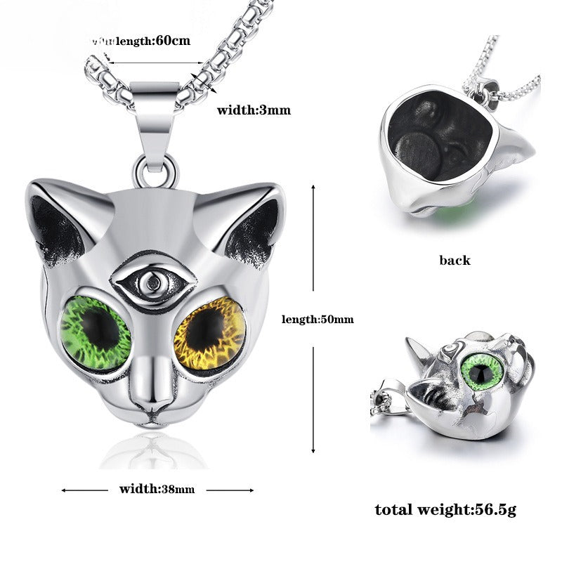 Cat Yin Pendant Necklace