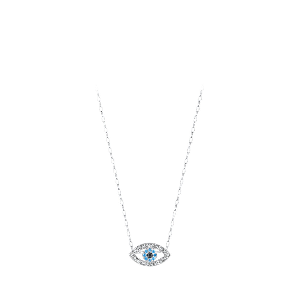925 Sterling Silver Blue Eye Turquoise Necklace
