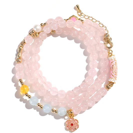 Planderful Fortune's Favor Bracelet – Elegant Aquamarine Crystal Design