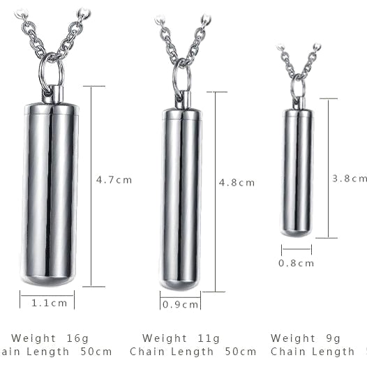 Planderful Perfume Bottle Necklace Unisex Stainless Steel Openable Capsule For Scent Memory And Message Gift