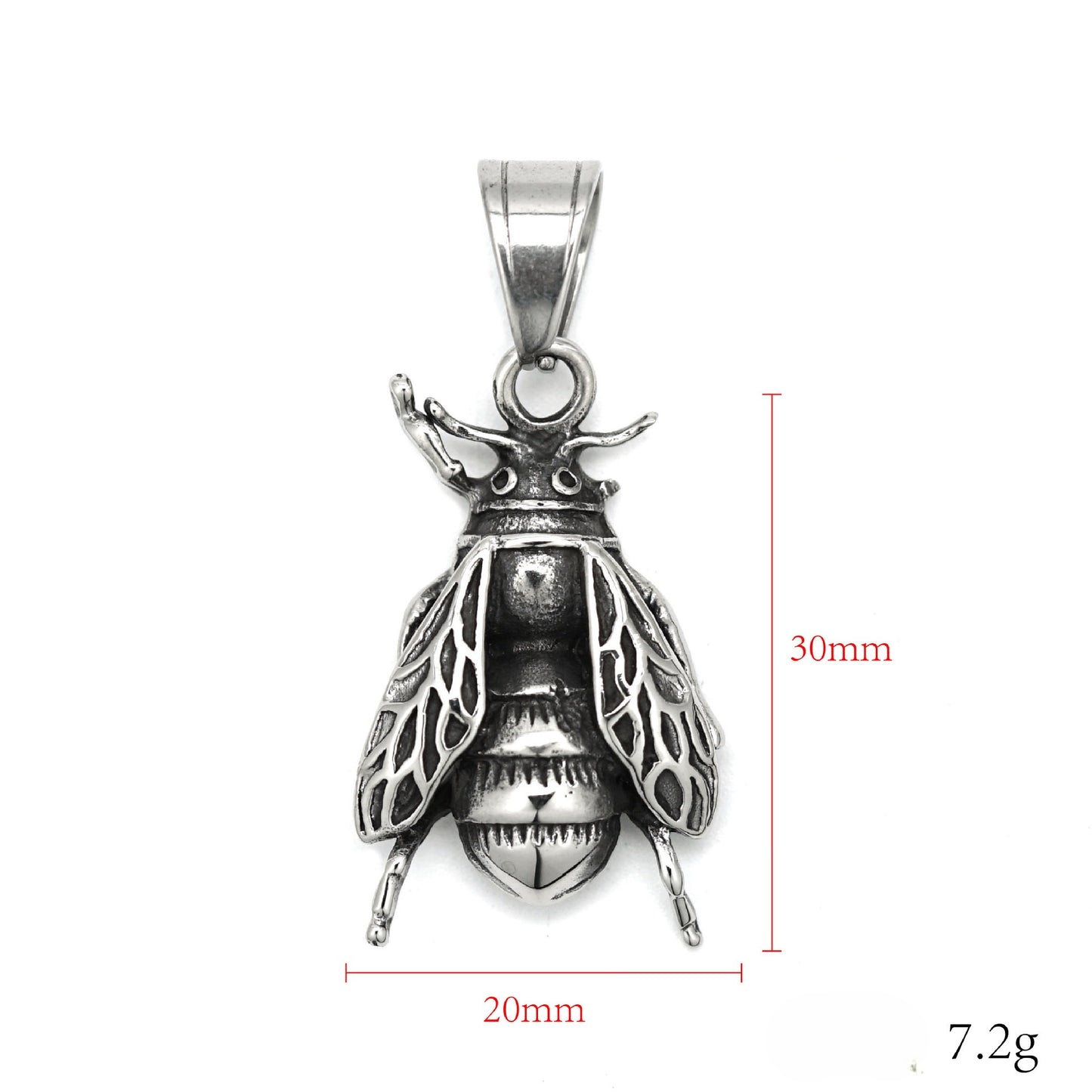 Steel Necklace – Dainty Bee Pendant