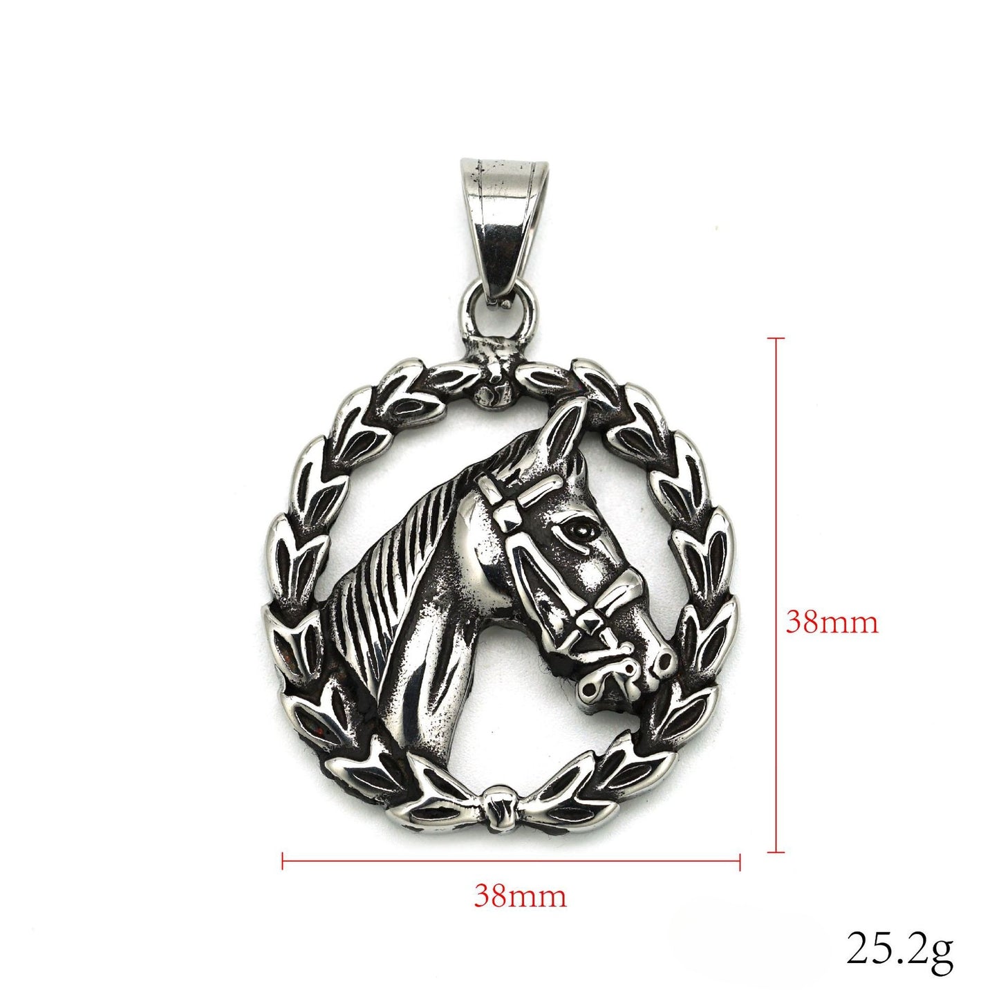 Steel Necklace – Vintage Horse Head Pendant
