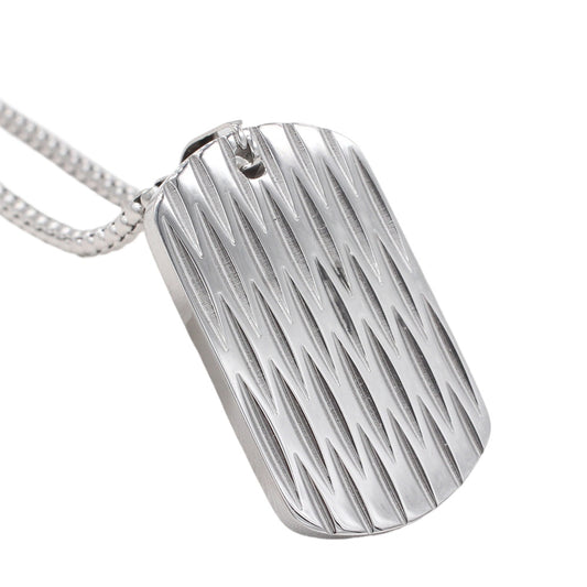 Durable Titanium Steel Pendant Unisex Military Style Minimalist Protection Statement For Men And Women Planderful
