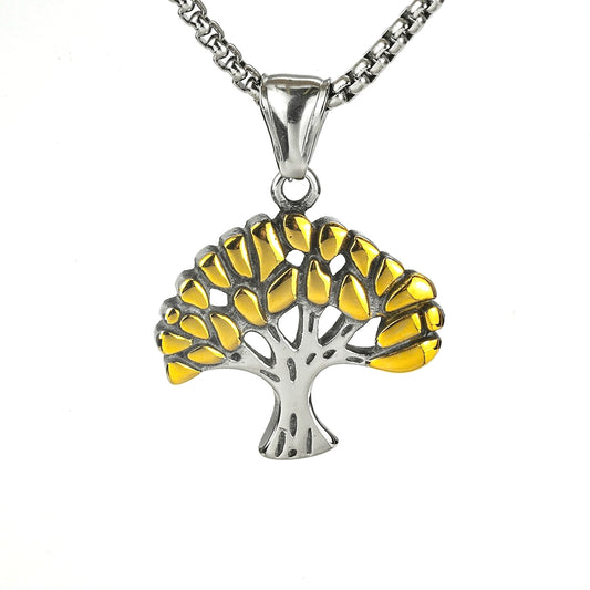 Retro Stainless Steel Pendant Necklace for Men and Women