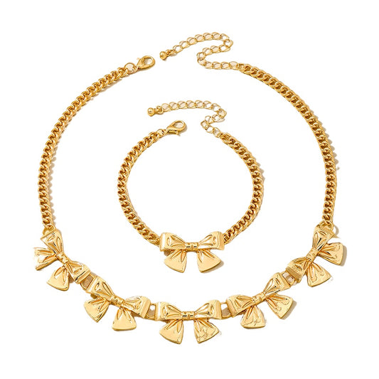 Planderful Vienna Verve Women's Exquisite Bow Jewelry Set