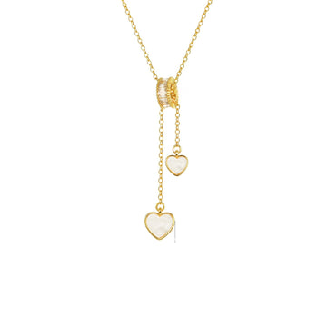Japan and South Korea simple and popular ins wind titanium steel necklace women's niche exquisite zircon collarbone chain jewelry
