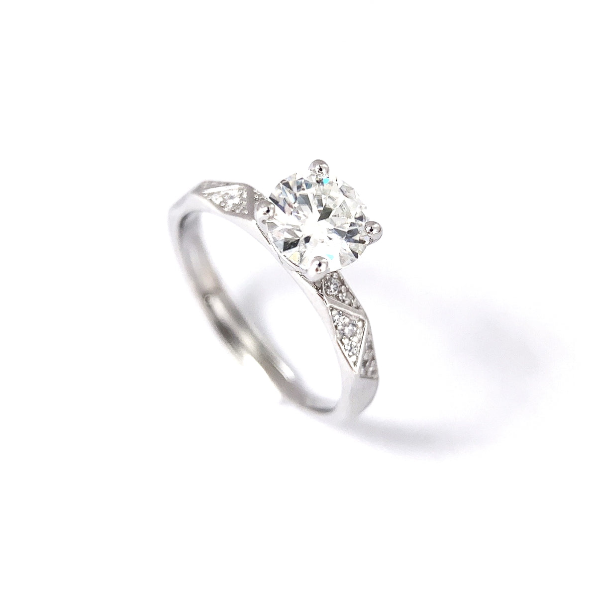 One-Carat Four-Prong Ring