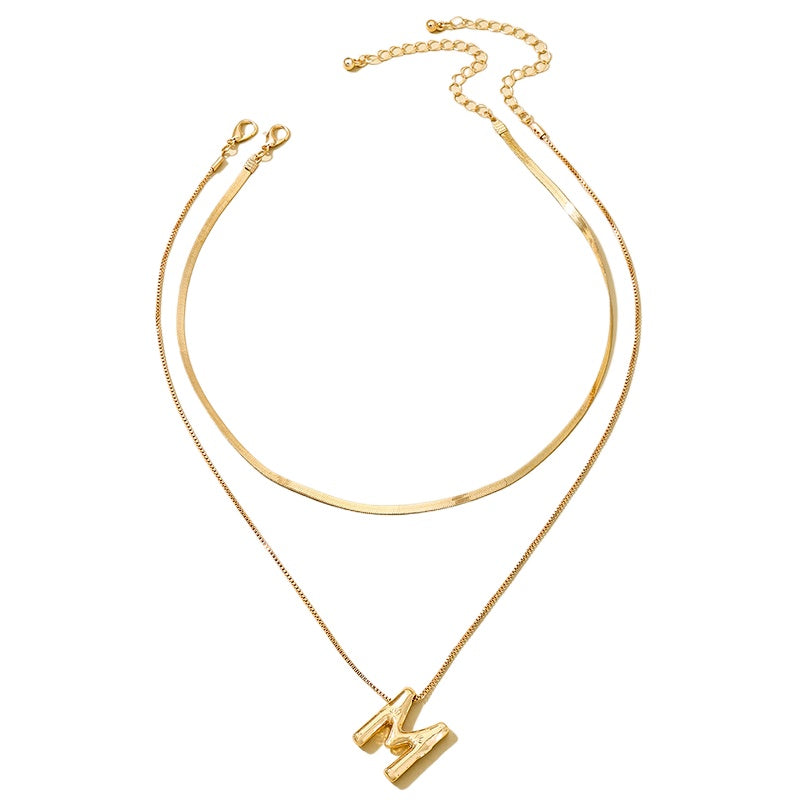 Planderful Vienna Verve Necklace – Fashionable Minimalist Double Layer Design