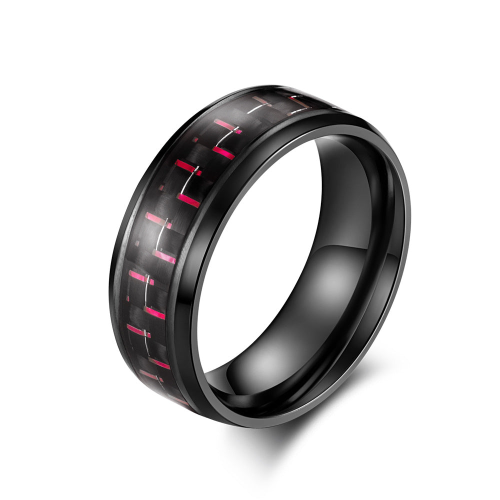 Stainless Steel Carbon Fiber Ring – Man