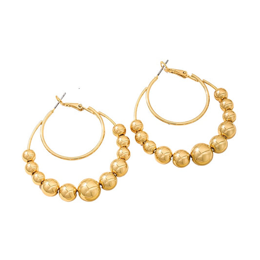 Planderful Vienna Verve Earrings – Fashionable Double Large Circle Design