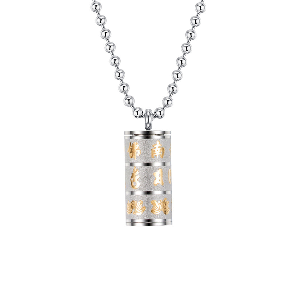 Stainless Steel Pendant Necklace — Four Finishes
