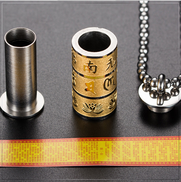 Stainless Steel Pendant Necklace — Four Finishes