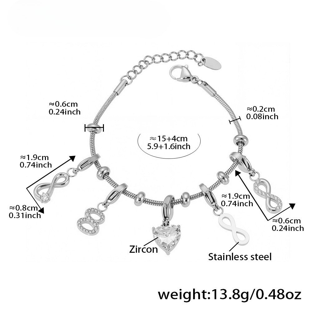 Planderful Everyday Genie Zircon Pendant Bracelet For Women