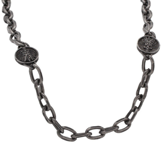 Titanium Steel Necklace Durable For Men Unisex Retro Statement Jewelry Planderful Everyday Genie Collection