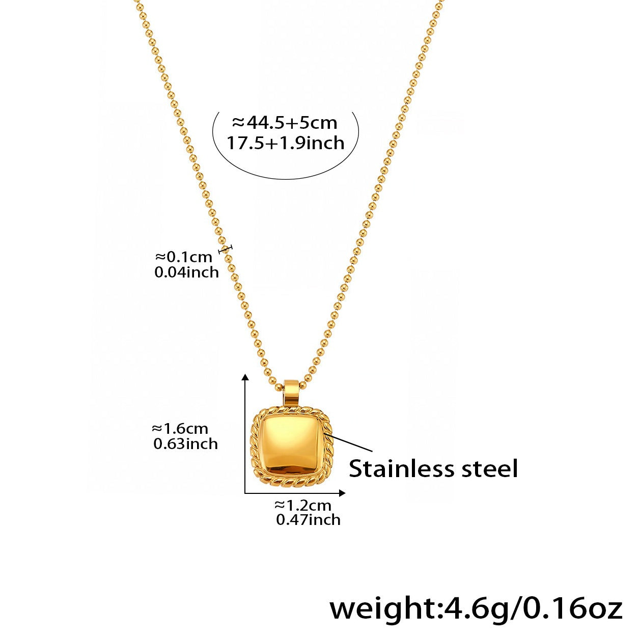 Planderful Genie Butterfly Necklace White Shell Inlay