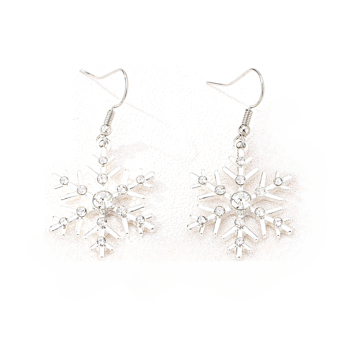 Planderful Vienna Verve Earrings – Elegant Rhinestone Snowflake Design