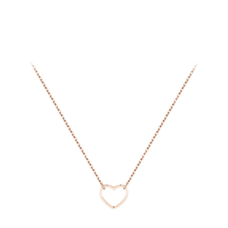Sterling Silver Heart Necklace - Elegant and Timeless Jewelry Piece for Women