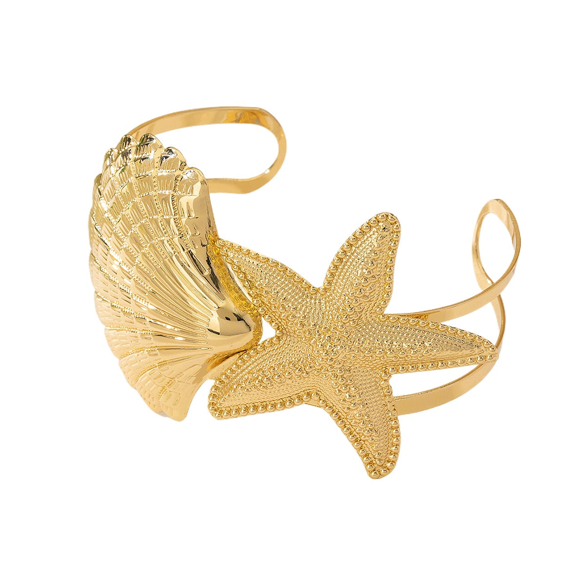 Planderful Vienna Verve Bracelet – Exaggerated Metal Starfish Design