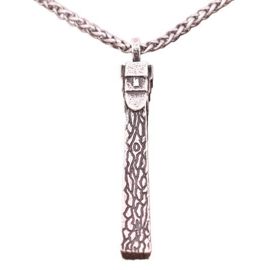 Cross border hot selling retro silver totem zinc alloy pendant, popular European and American Odin amulet necklace, men's personalized pendant for men