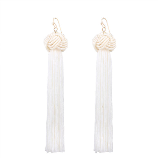 Enchanting Vienna Verve Bohemian Tassel Earrings with Metal Needles