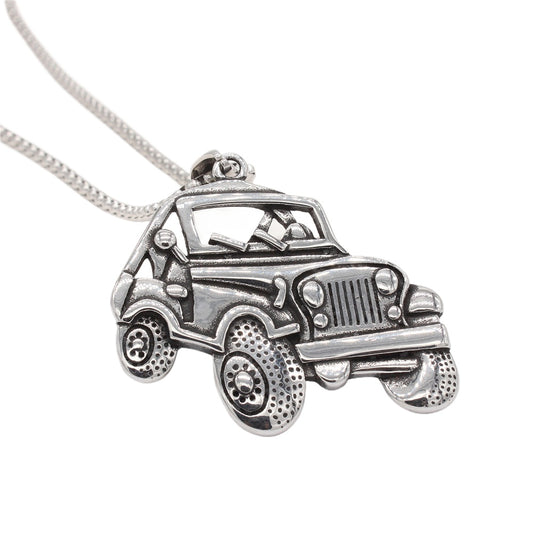 Planderful Titanium Steel Pendant Unisex Retro Off Road Vehicle Personalized Jewelry For Men And Women