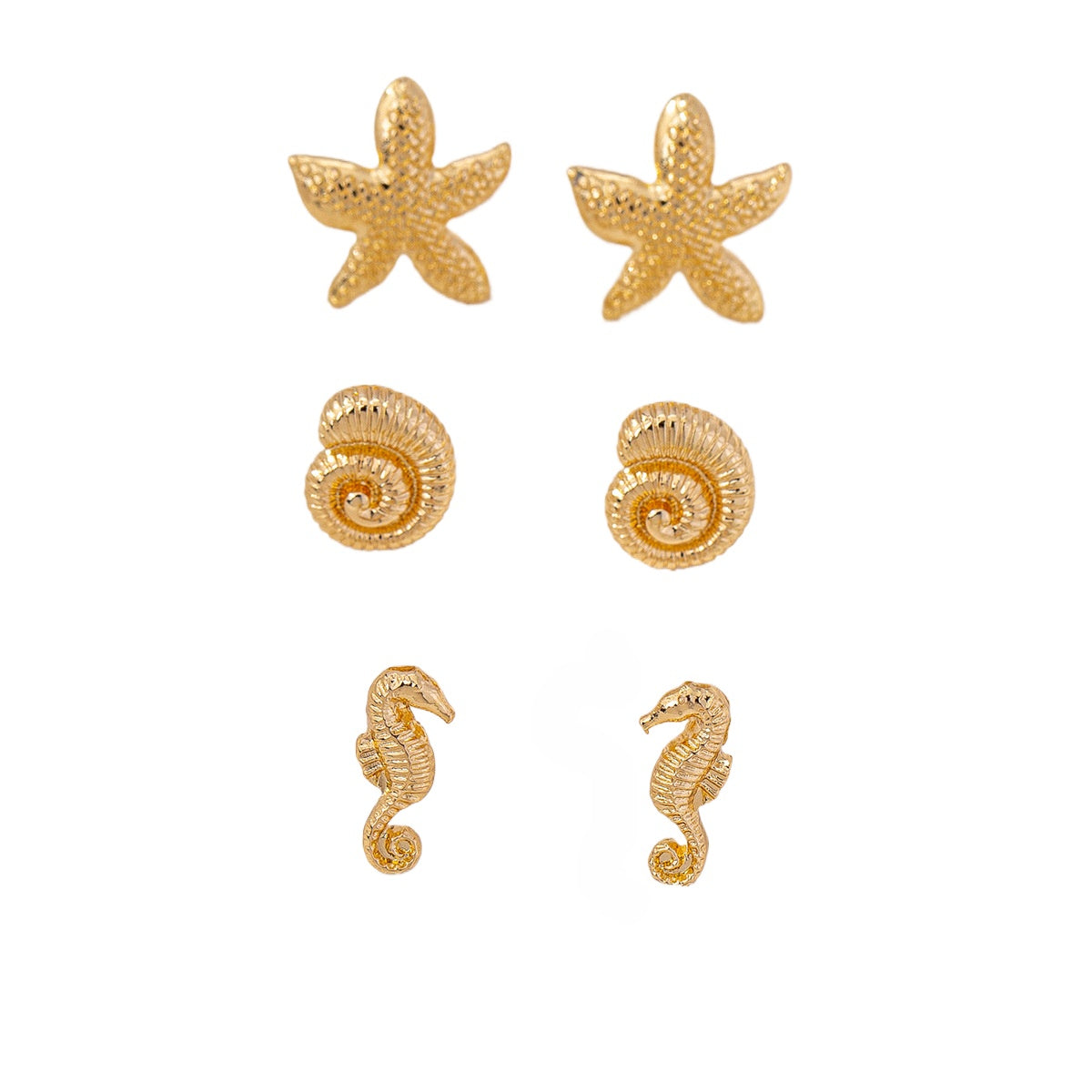 Planderful Vienna Verve Earrings Set – Ocean Series Design for Vacation Wear