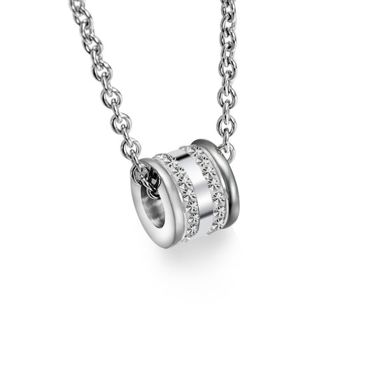 Planderful Personalized Zircon Necklace For Couples With Titanium Steel Pendant Lightweight Luxury Jewelry