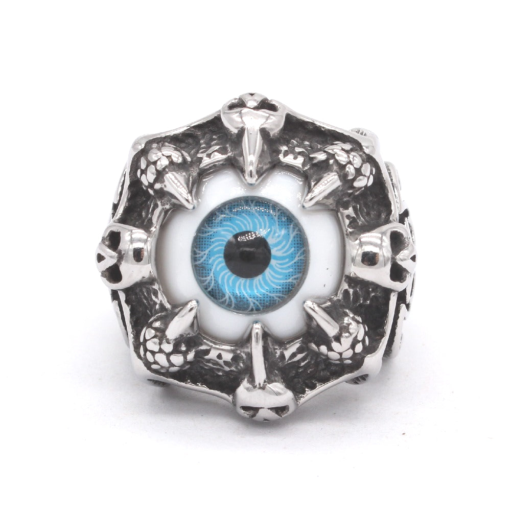 Devil's Eye Skull Titanium Steel Ring
