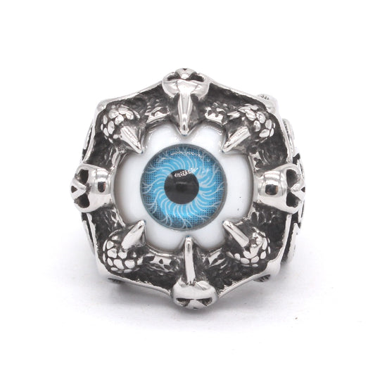 Devil's Eye Skull Titanium Steel Ring