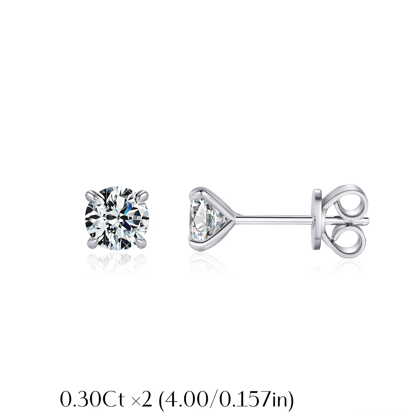 Planderful Moissanite Sparkling Earrings – Classic Low-Key Luxury