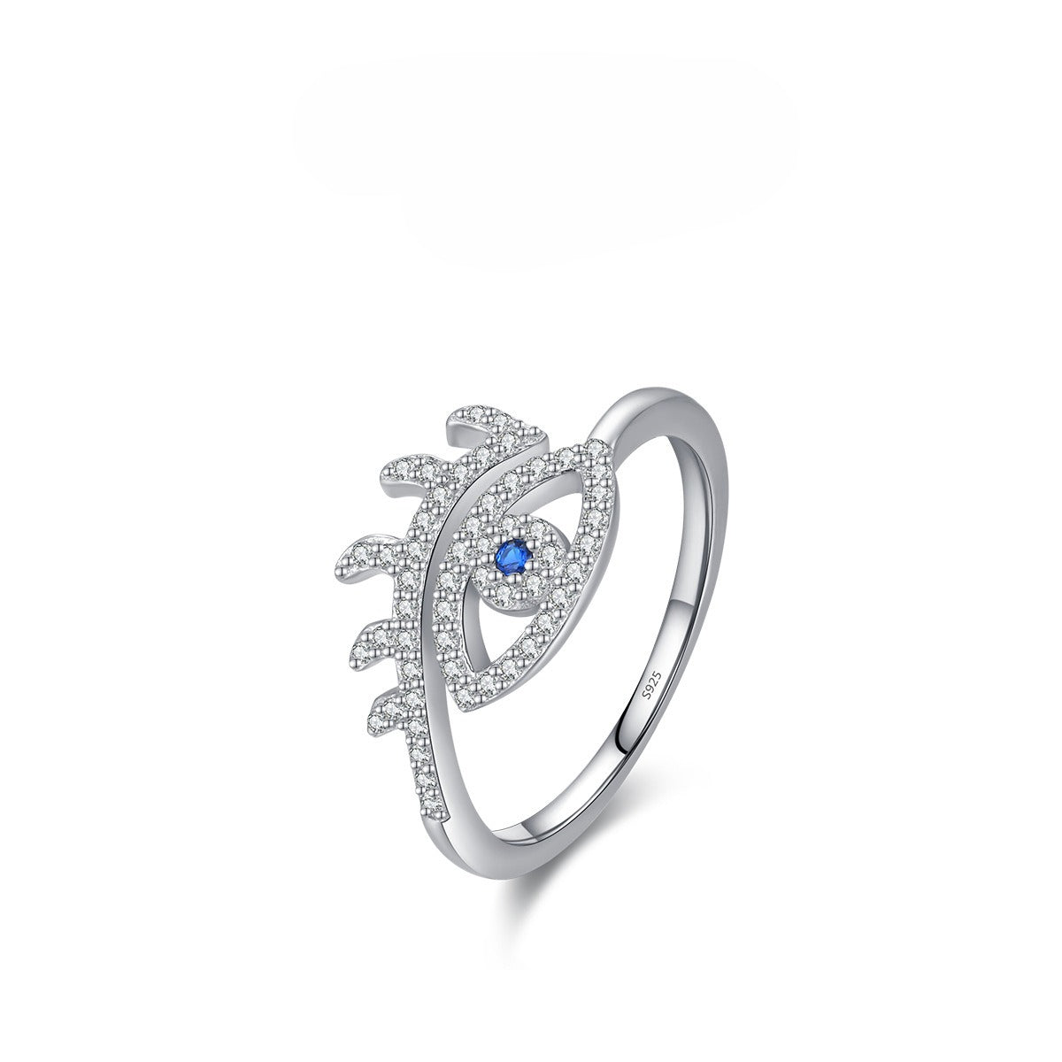 925 Sterling Silver Blue Eye Turquoise Ring