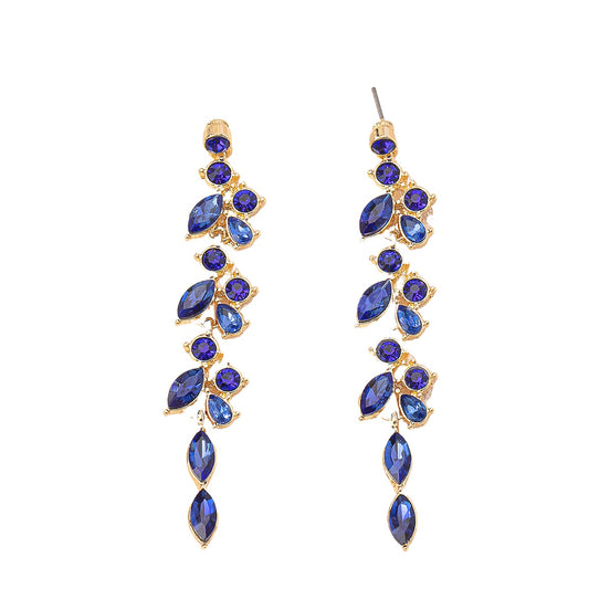 Planderful Vienna Verve Earrings – Stylish Rhinestone Wheat Ear Design