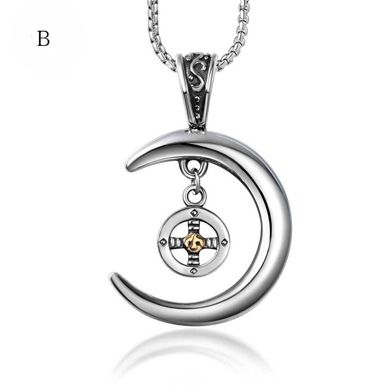 Wholesale Jewelry Supply: Flying Eagle Gold Pendant and Star Moon Accessories for Men