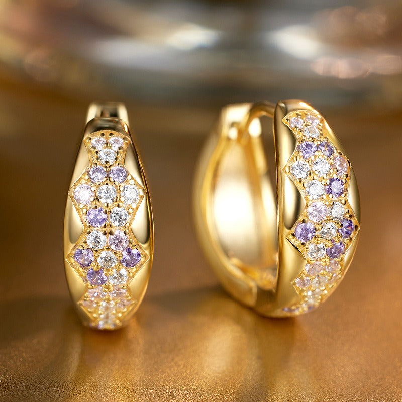 Planderful S925 Sterling Silver Earrings Zircon Women