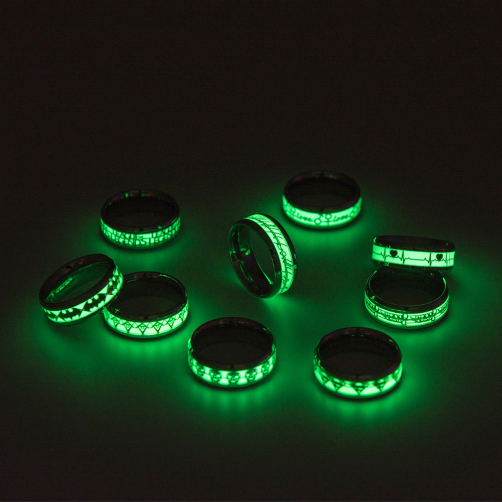Stainless Steel Luminous Lord Of The Ring