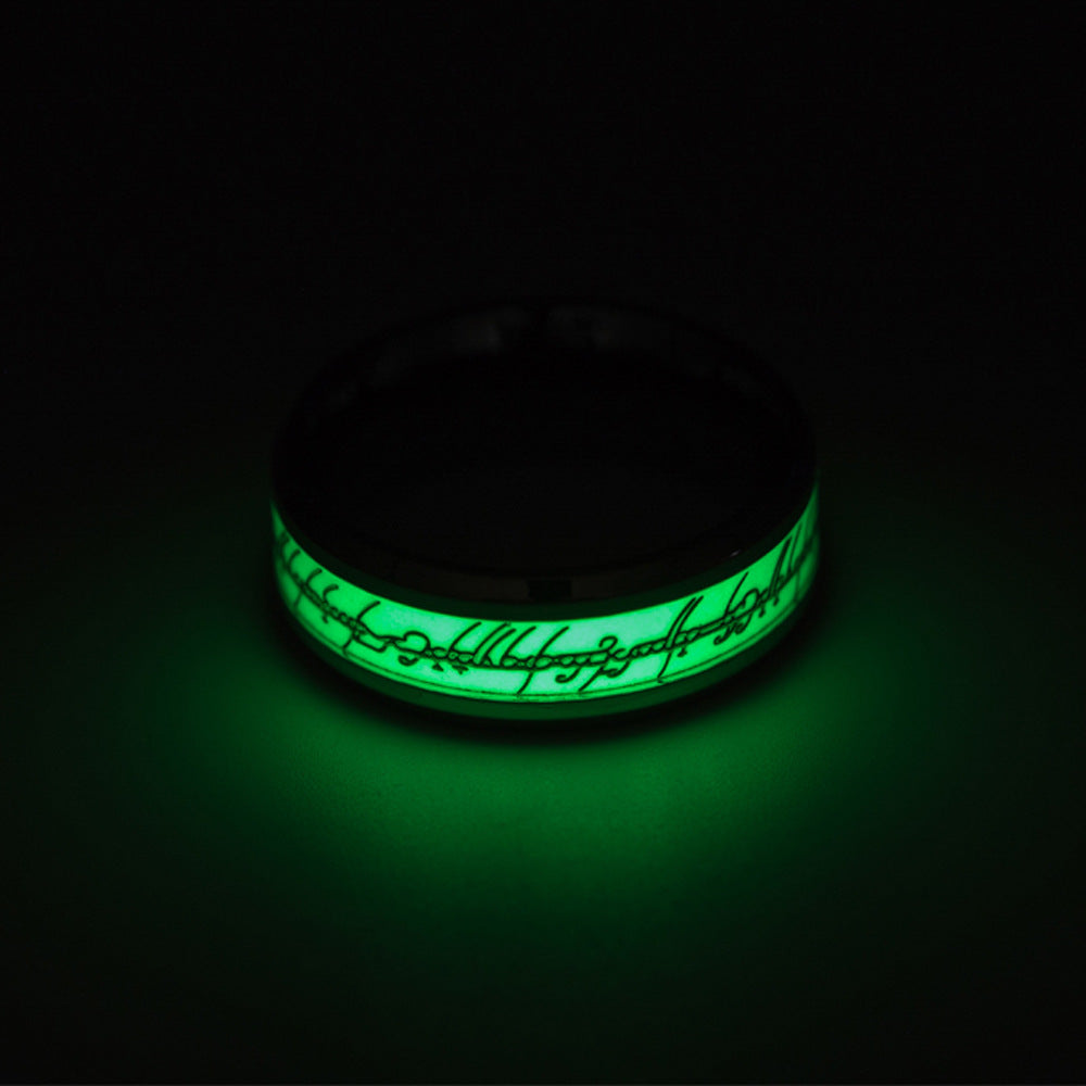 Stainless Steel Luminous Lord Of The Ring