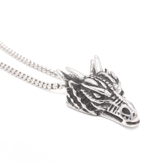 Personalized Retro Wolf Head Men's Pendant in Titanium Steel - Wholesale Jewelry for European and American Markets