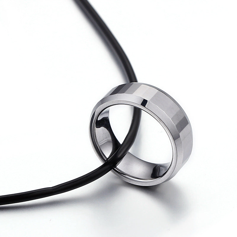 Men's Smooth Round Pendant Necklace - Valentine's Day Jewelry Gift from Planderful