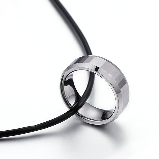 Men's Smooth Round Pendant Necklace - Valentine's Day Jewelry Gift from Planderful