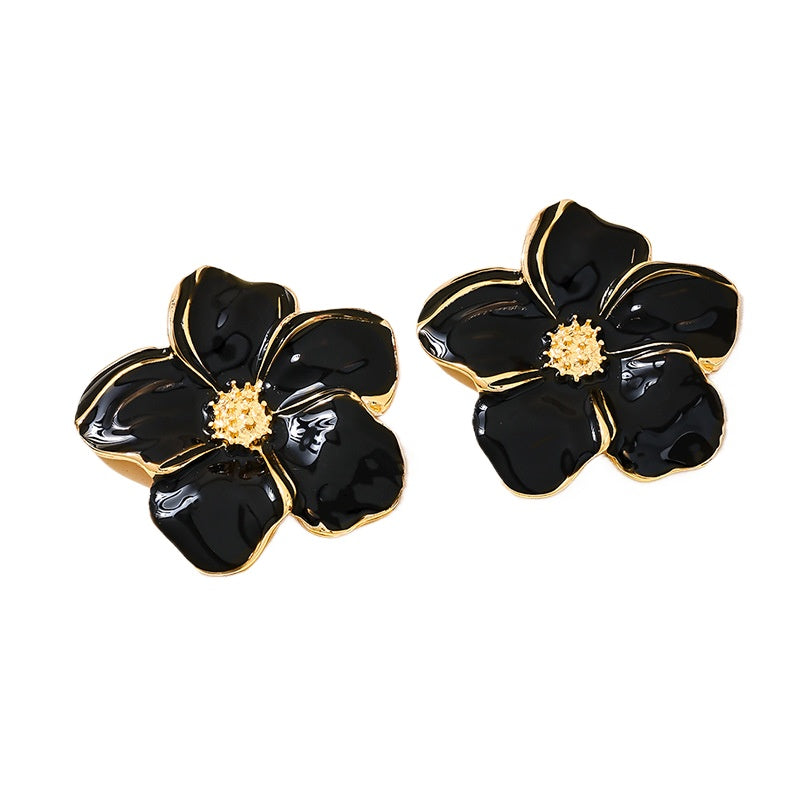 Planderful Vienna Verve Earrings – Stylish Exaggerated Floral Design